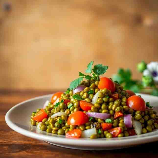 Zesty Green Lentil Vegan Recipe - Ethiopian Azifa Salad